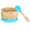 BOL BAMBOO AZUL ECO RASCALS+CUCHARA