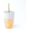 VASO BAMBOO GRIS ECORASCALS 240ML