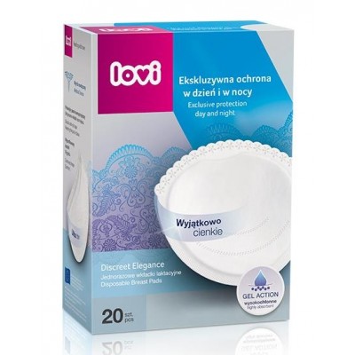 DISCOS ABSORVENTES DISCREET ELEGANCE (20U) BLANCO