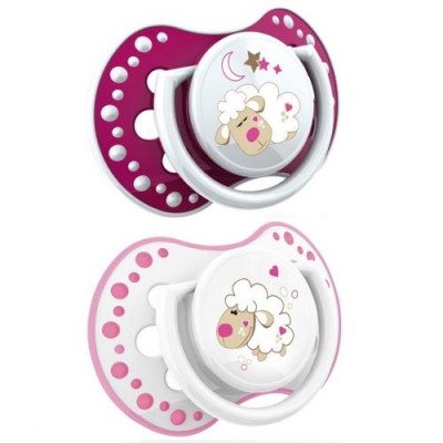 CHUPETES DINAMICOS LOVI NIGHT&DAY OVEJITA  0-3 M ( 2 UND)
